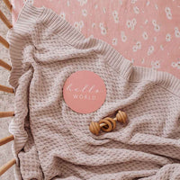 Snuggle Hunny - Personalised Knit Blanket | Warm Grey