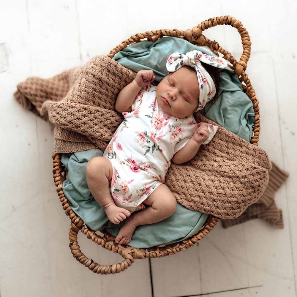 Personalised Welcome Baby Snuggle Box - Blossom