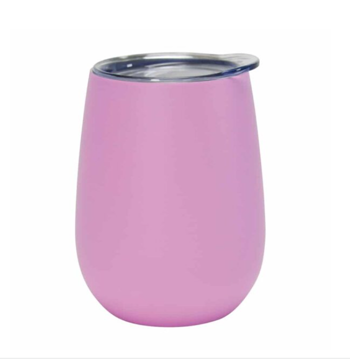 Wine Tumbler – Double Walled – Gelato Pink