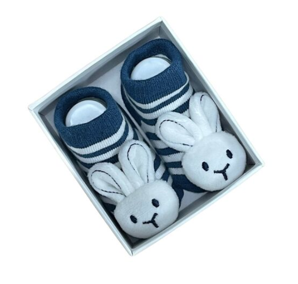 ES Kids |  Rattle Socks - Navy Bunny