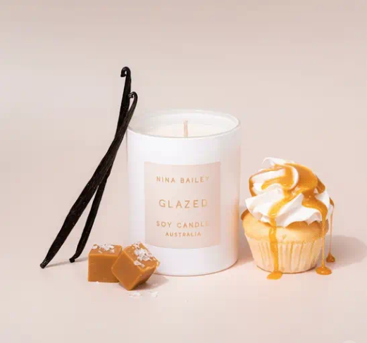 Glazed Soy Candle - Vanilla Caramel