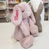 Jamie Kay Snuggle Bunnies Powder Pink personalised with name on ear