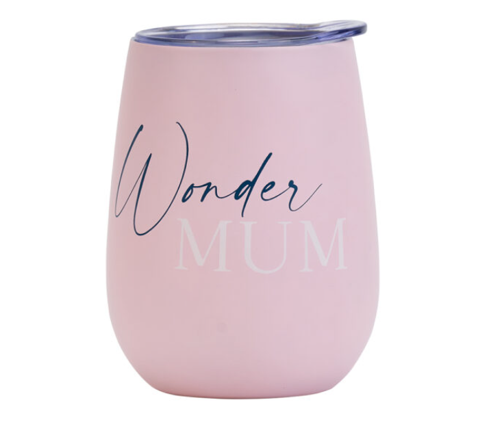 Wine Tumbler – Double Walled – Wonder Mum