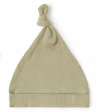 Snuggle Hunny Ribbed Organic Knotted Beanie | Dewkist