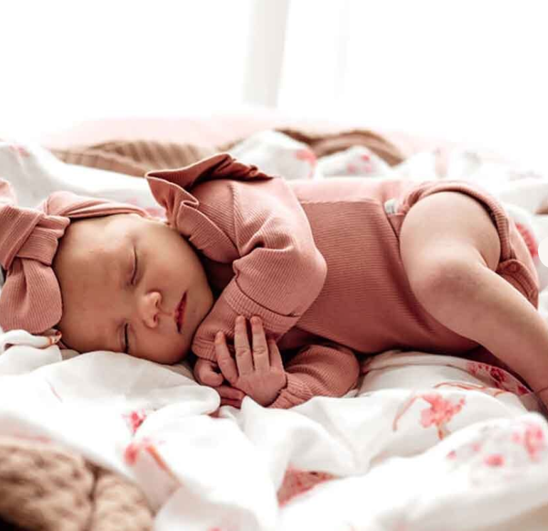 Snuggle Hunny Kids Long Sleeve Bodysuit Rose – Bunny Co