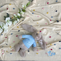 Personalised Confetti Blanket - Natural