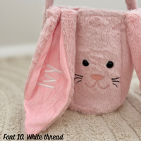 Personalised Easter Bunny Basket - Pink