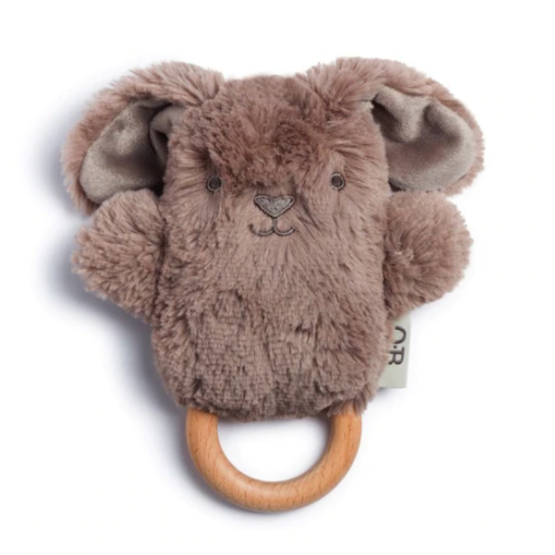 OB Designs | Byron Bunny Rattle - Earth Taupe
