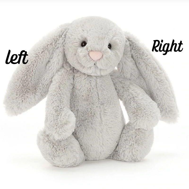 Personalised Silver Jellycat Bunny Gift Hamper - Baby Girl