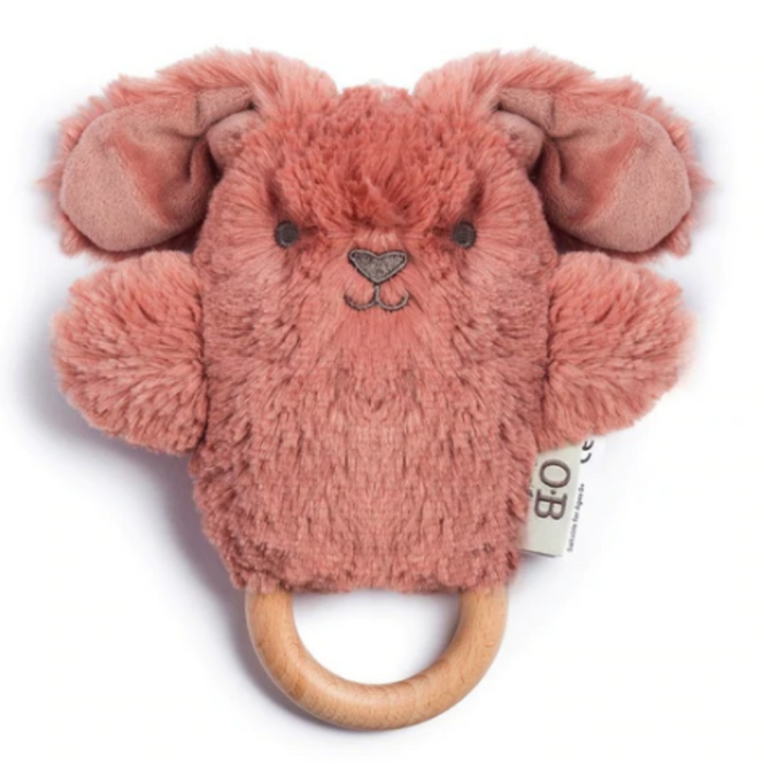 OB Designs | Bella Bunny Rattle - Dusty Pink