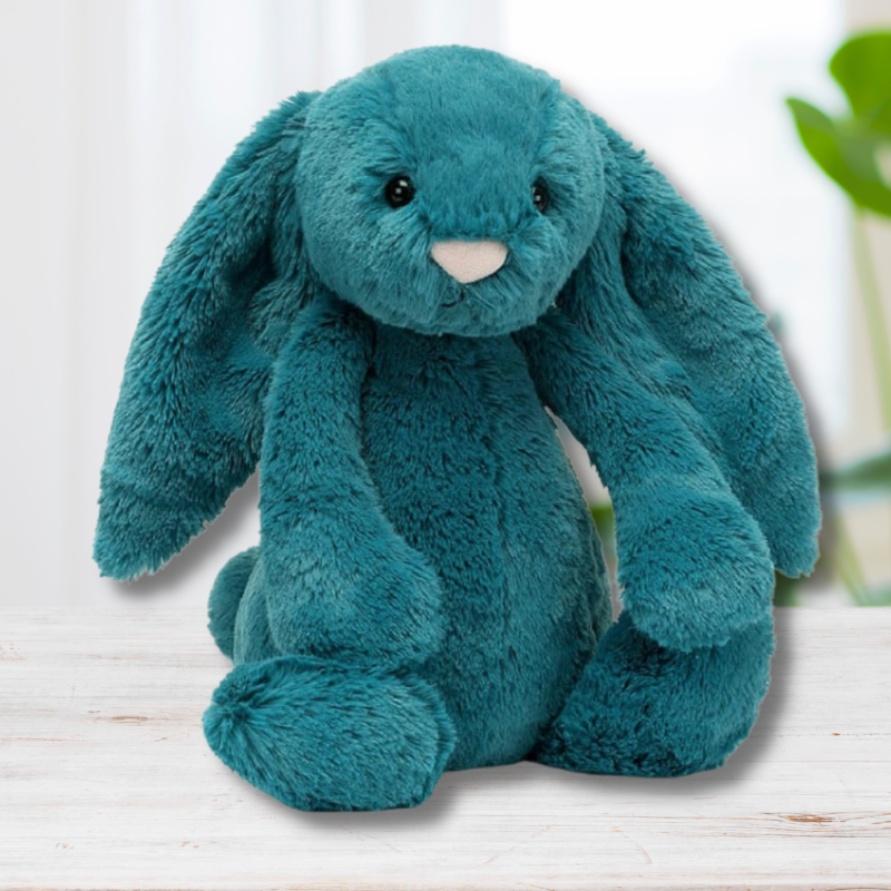 Blue jellycat rabbit deals