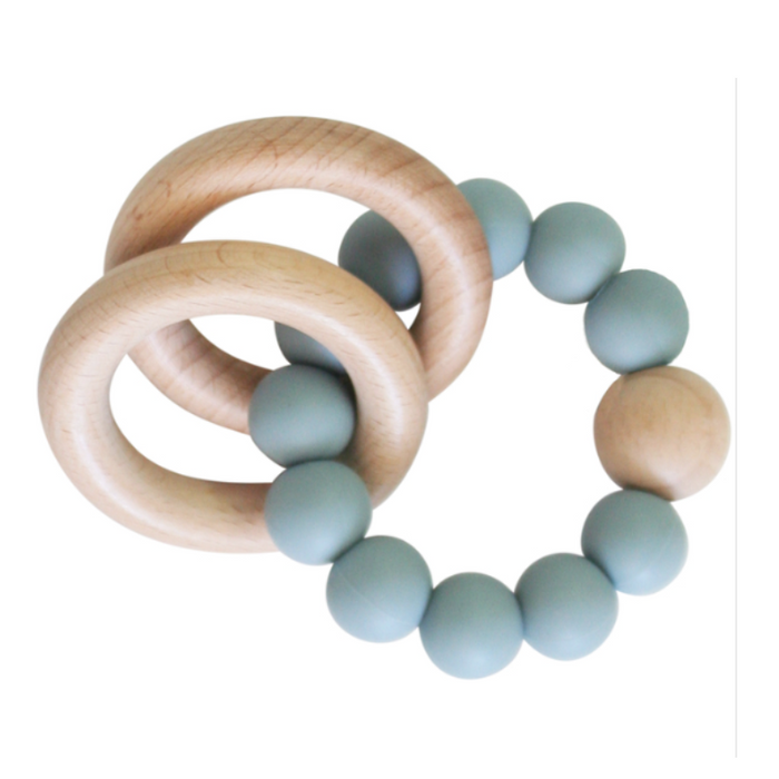 Alimrose | Beechwood Teether Ring Set - Ether