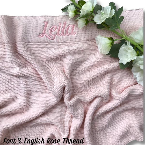 Lillette Knit Blanket - Soft Pink main image 0