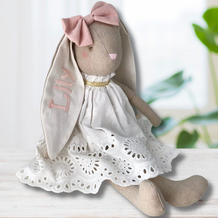 Personalised Alimrose Mummy Broderie Bunny