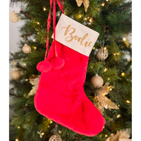 Personalised Christmas Santa Stocking - Red (AVAILABLE 1 NOV 24)