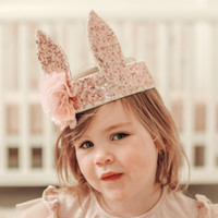 Alimrose Bunny Ears Crown - Rose Gold 