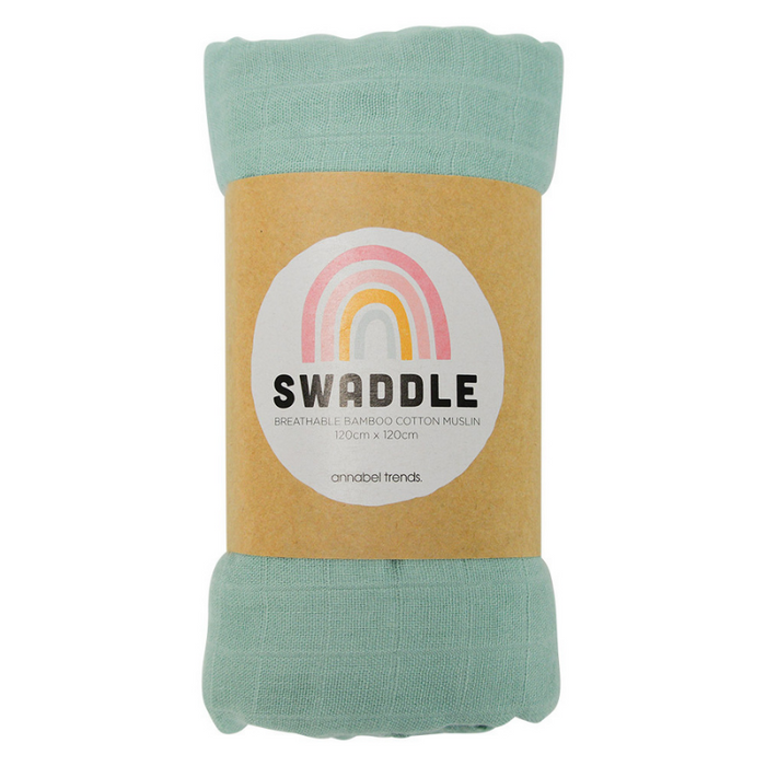 Annabel Trends Muslin Swaddle Mint Green