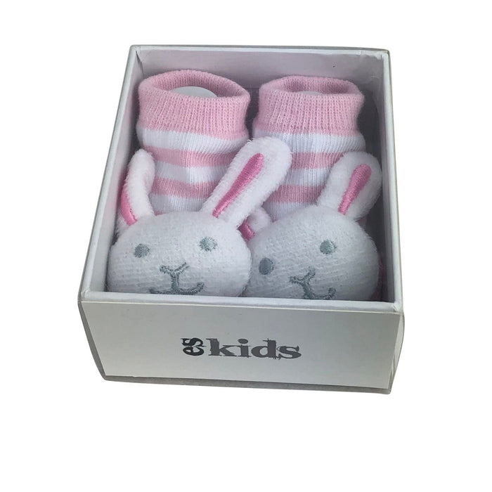 ES Kids |  Rattle Socks - Pink Bunny