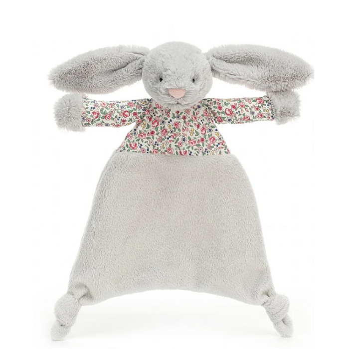 Personalised Jellycat Bunny Comforter - Silver Blossom