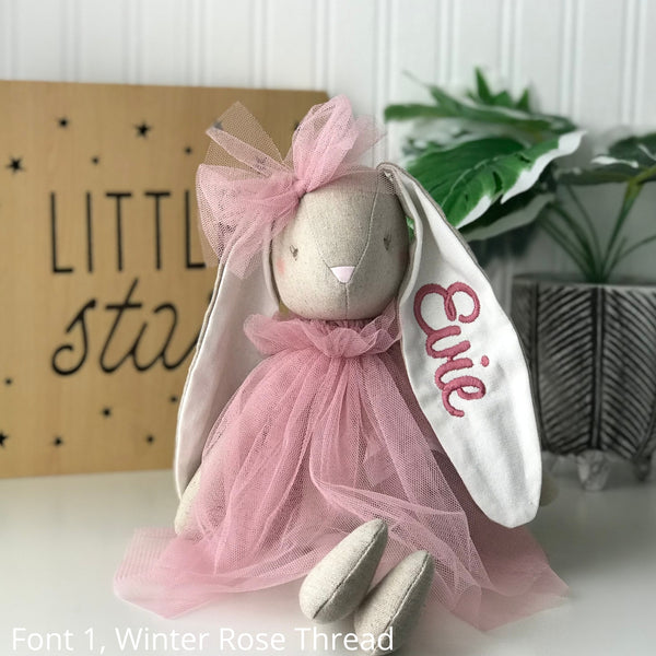 Personalised Bunny Australia, Alimrose Baby Briar Blush Bunny