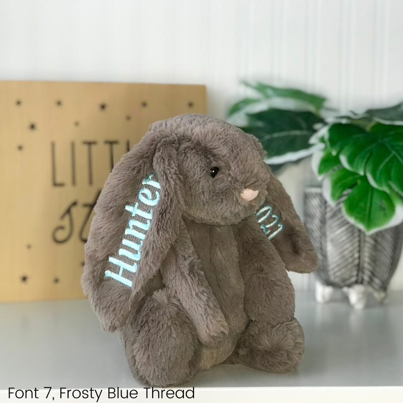 Personalised Truffle Brown Jellycat Easter Bunny Rabbit Truffle Australia
