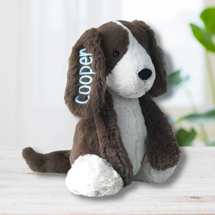 Personalised Jellycat Fudge Puppy Dog Australia