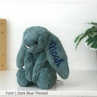 Personalised Jellycat Bunny Australia Forest Green Name