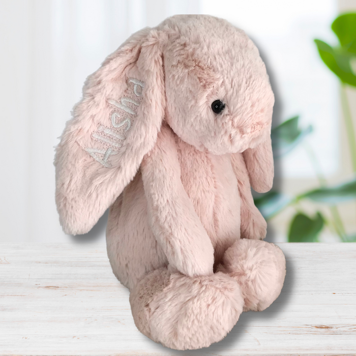 Personalised Jellycat Bashful Bunny - Blush (Medium)