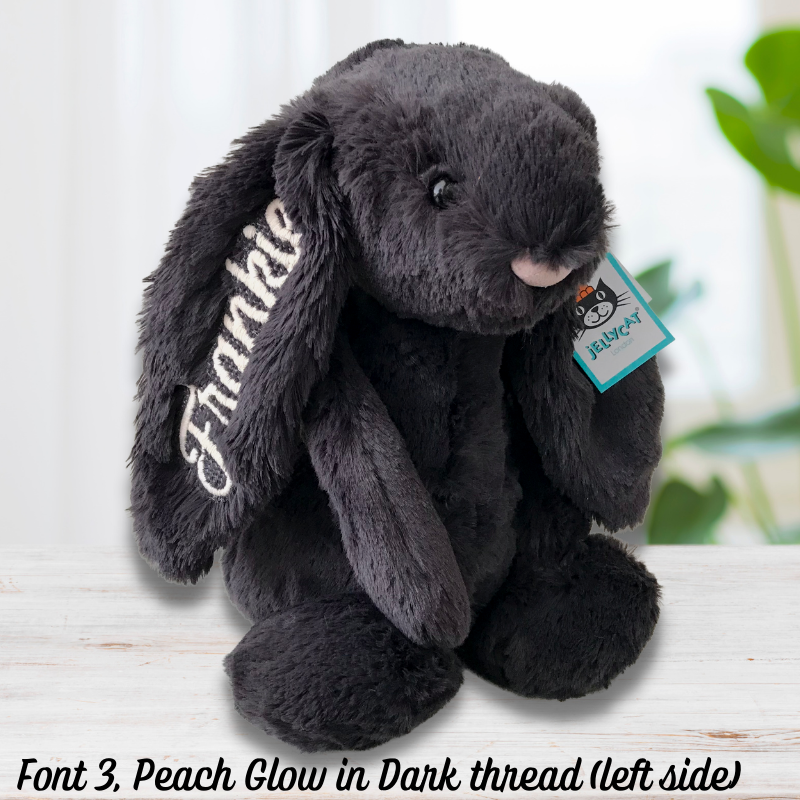 Jellycat Bunny Inky Black Personalised Australia Easter Gift