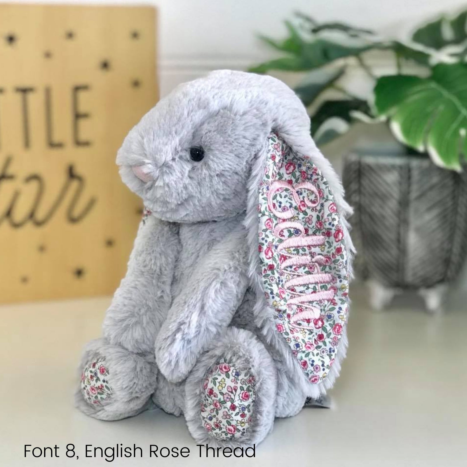 Jellycat blossom silver store bunny small