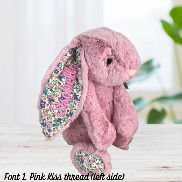 Tulip Blossom Jellycat Bunny with Personalised name on ear Australia