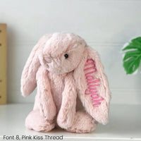 Personalised Jellycat Easter Bunny Rabbit Ear Australia Blush Pink