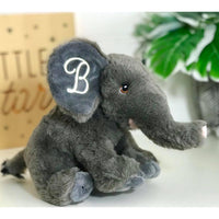 Personalised Keeleco Elephant Teddy with name embroidered on ear toddler baby gift Australia