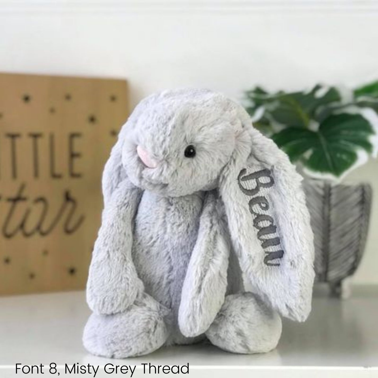 Personalised Jellycat Bunny Silver Bunny Co