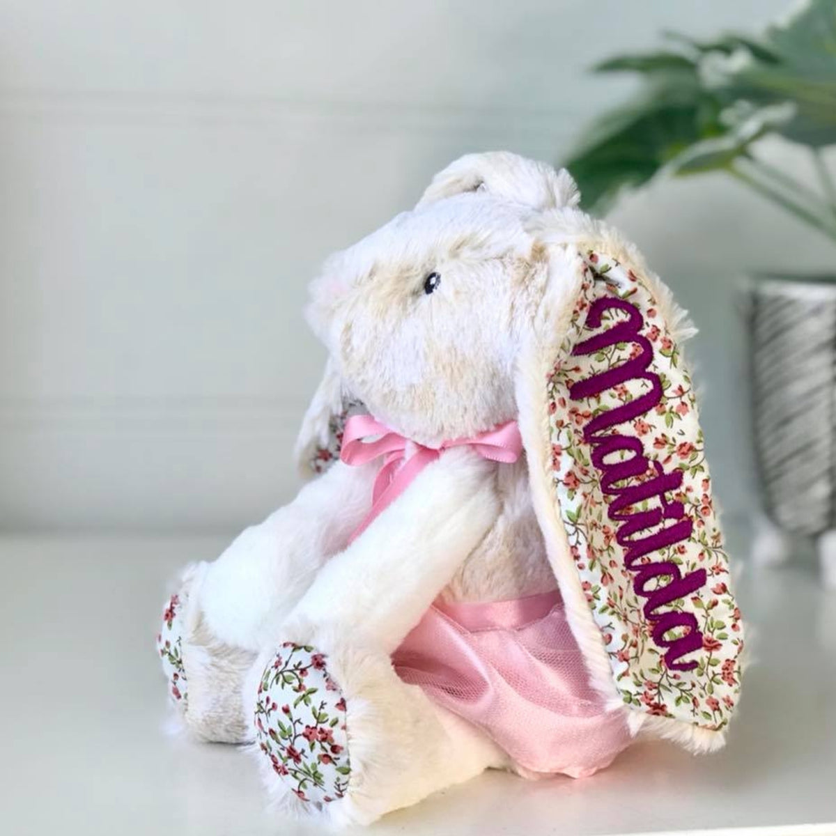 Personalised Small Frankie Bunny - Ballerina 25cm