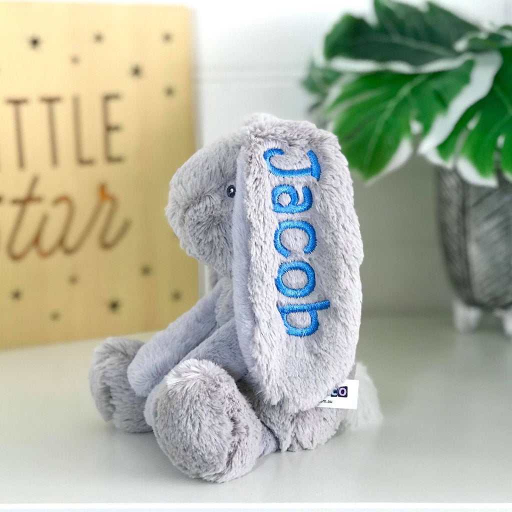 Korimco Frankie Bunny Grey 25cm | Bunny & Co | Australia
