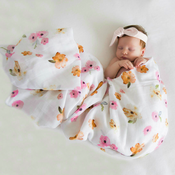 Snuggle Hunny Organic Muslin Wrap | Poppy