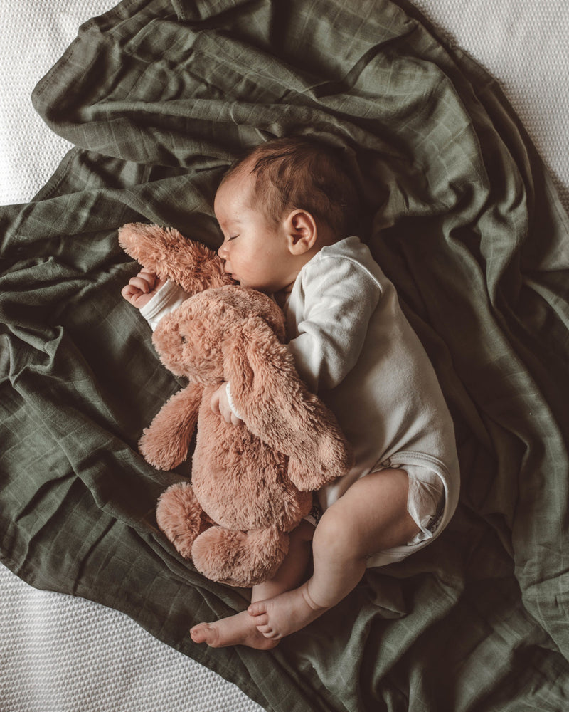 Snuggle Hunny Kids Organic Muslin Wrap | Dusty Olive