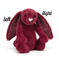 Personalised Sparkly Cassis Jellycat Bunny & Pink Blanket Gift Set