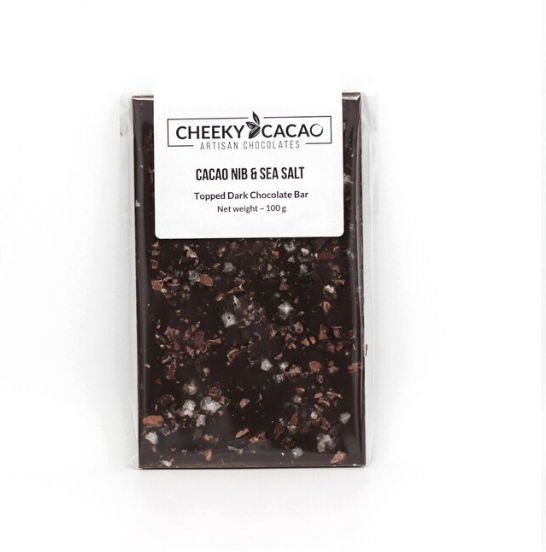 Cheeky Cacao | Cacao Nib & Sea Salt Chocolate Bar