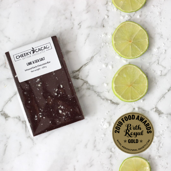 Cheeky Cacao | Lime & Sea Salt Chocolate Bar