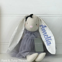 Personalised Alimrose Bunny Australia Baby Beth Lavender Bunny Jellycat