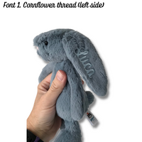 Personalised Jellycat Bunny - Dusky Blue Small 3