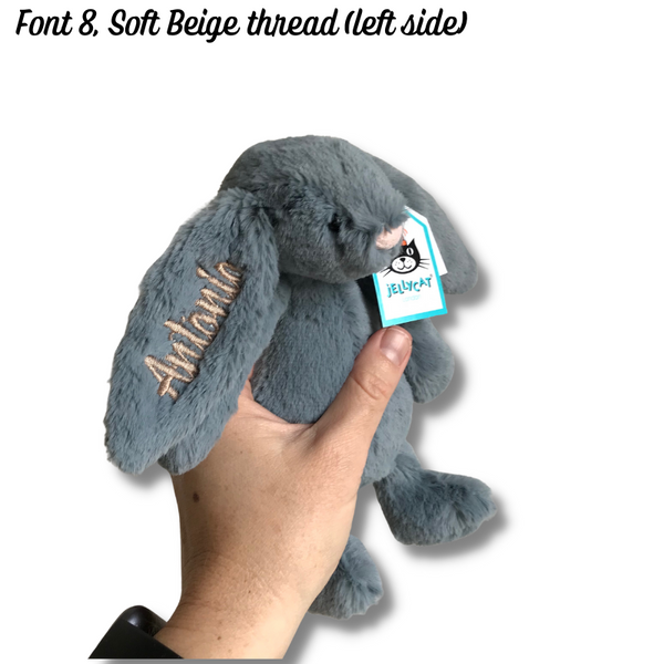 Personalised Jellycat Bunny - Dusky Blue Small 2